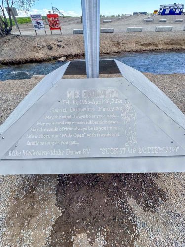 Close Up Image of Klendworth Memorial